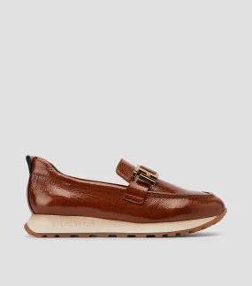 Hispanitas Mocasines Loira en piel con hebilla Mujer