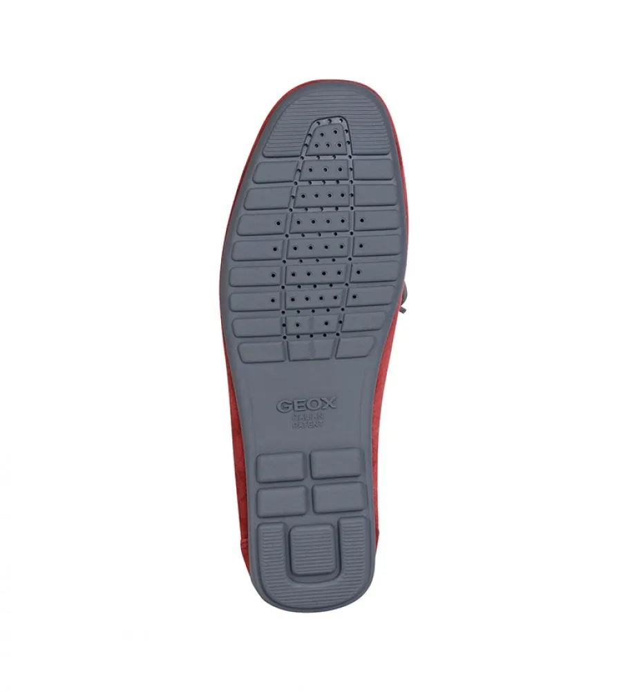 Mocasines de piel Tivoli rojo